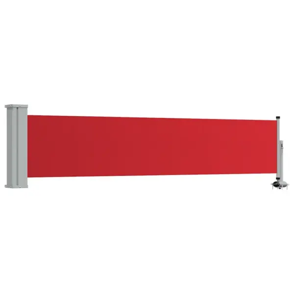 Lahtitõmmatav terrassi ja rõdu privaatsussein, 60 x 300 cm, punane-hall – 2