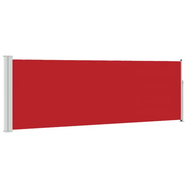 Lahtitõmmatav terrassi ja rõdu külgsirm, 100 x 300 cm, punane – 2