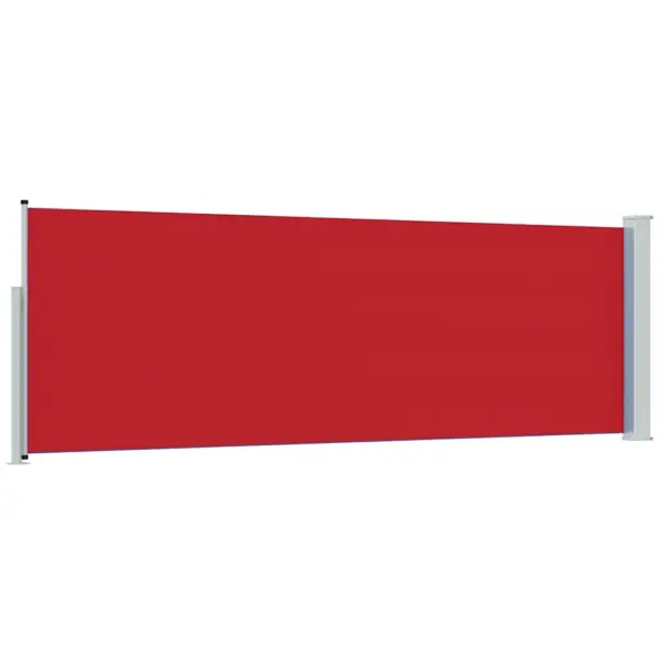 Lahtitõmmatav terrassi ja rõdu külgsirm, 100 x 300 cm, punane – 6