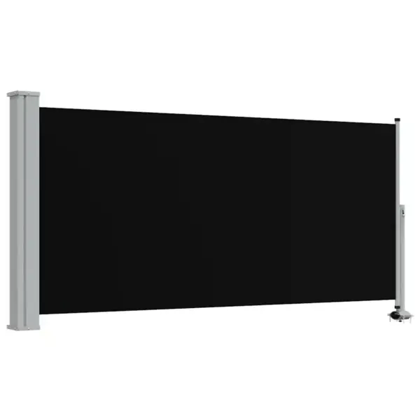 Lahtitõmmatav terrassi külgsirm, must, 120 x 300 cm – 2