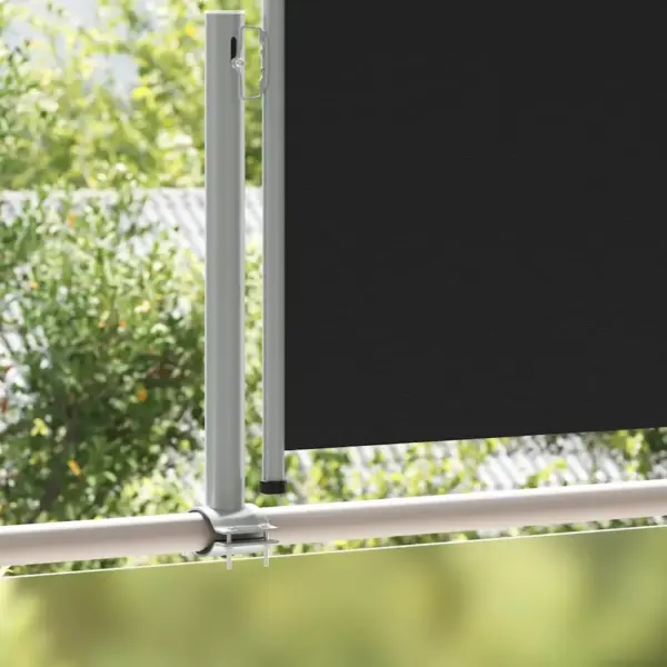 Lahtitõmmatav terrassi külgsirm, must, 120 x 300 cm – 3