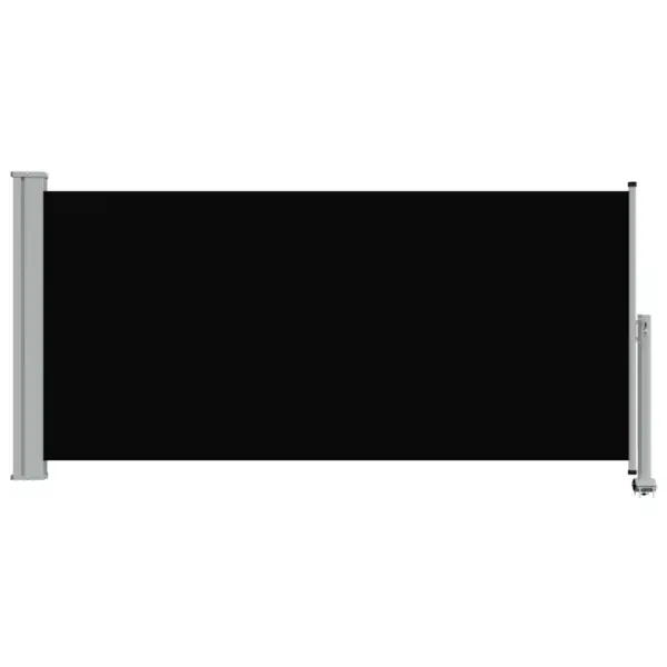 Lahtitõmmatav terrassi külgsirm, must, 120 x 300 cm – 5