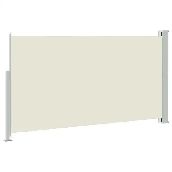 Lahtitõmmatav terrassisirm privaatsuseks, 170 x 300 cm, kreemjasvalge – 5