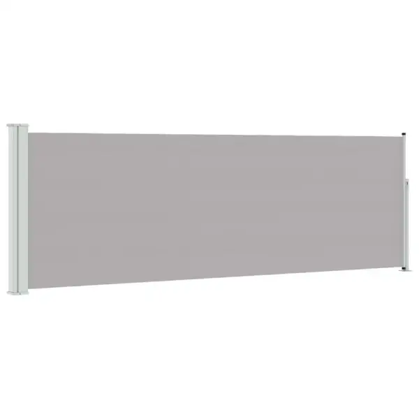 Lahtitõmmatav terrassi külgsirm privaatsuse ja tuulekaitsega, hall, 100 x 300 cm – 2