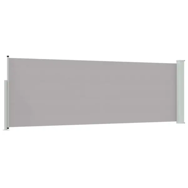 Lahtitõmmatav terrassi külgsirm privaatsuse ja tuulekaitsega, hall, 100 x 300 cm – 6