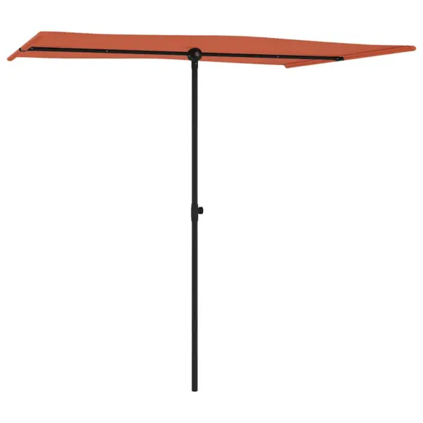 Lame aia päikesevari alumiiniumpostiga, terrakota, 200 x 150 cm – 3
