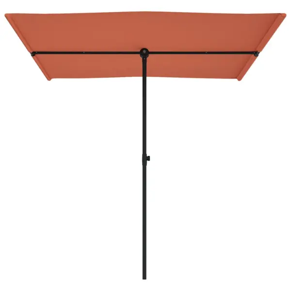 Lame aia päikesevari alumiiniumpostiga, terrakota, 200 x 150 cm – 4
