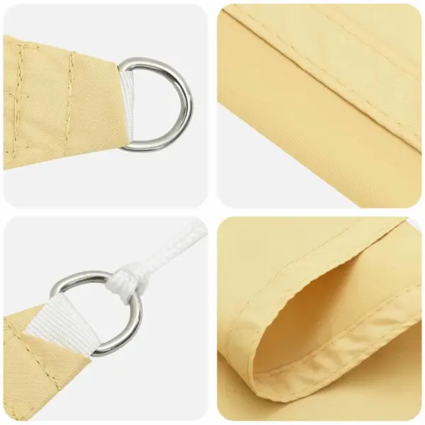 Ristkülikukujuline liivakarva päikesepuri, 6 x 2 m, 100% Oxford-polüester – 4