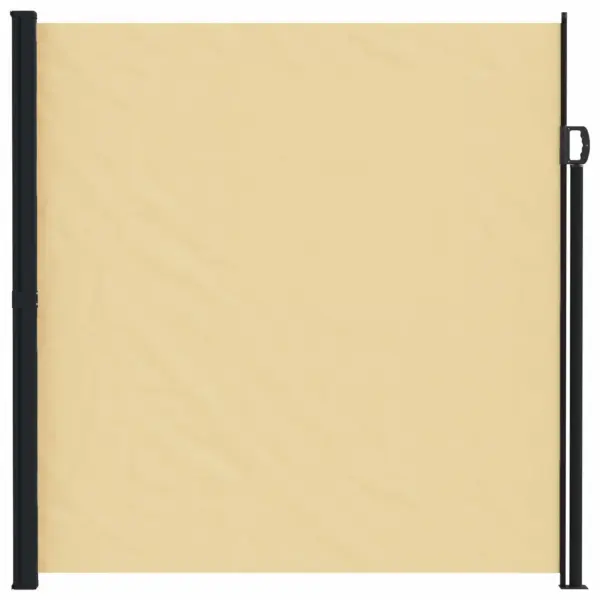Sissetõmmatav külgvarikatus privaatsuseks, liivakarva polüester, 500 x 220 cm – 2