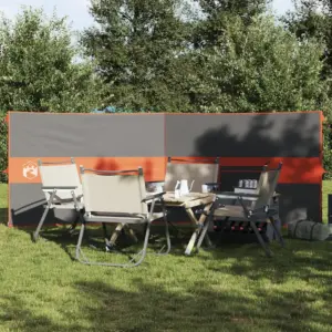Matka tuuletõke veekindlast polüestrist, hall ja oranž, 344 x 120 cm