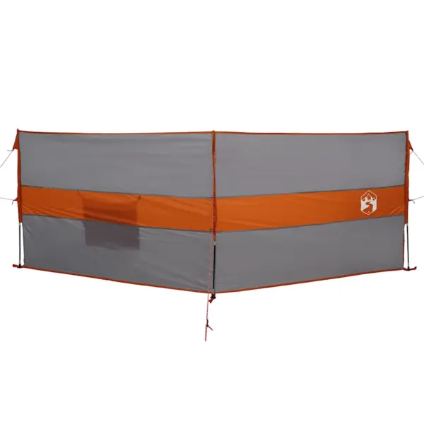 Matka tuuletõke veekindlast polüestrist, hall ja oranž, 344 x 120 cm – 2