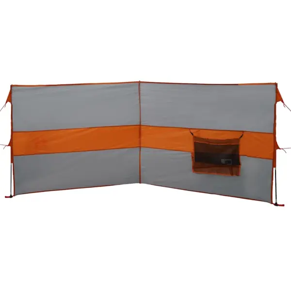 Matka tuuletõke veekindlast polüestrist, hall ja oranž, 344 x 120 cm – 5
