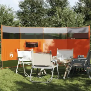 Veekindel matka tuuletõke võrkakendega, oranž, 366 x 152 x 152 cm