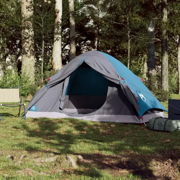 Veekindel kuppelmatkatelk 4 inimesele, sinine, E-pordiga, 274 x 213 x 122 cm – 3