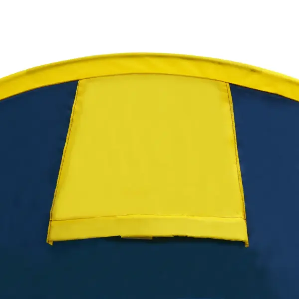 Matkatelk 4 inimesele esikuga, tumesinine/kollane, 395 x 180 x 110 cm – 6