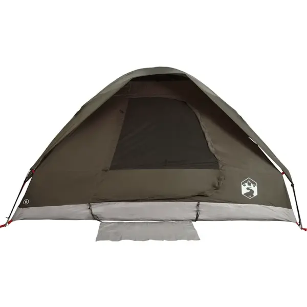Veekindel kuppelmatkatelk 4 inimesele, pruun, PU-kattega 185T polüester, 277 x 217 x 155 cm – 7