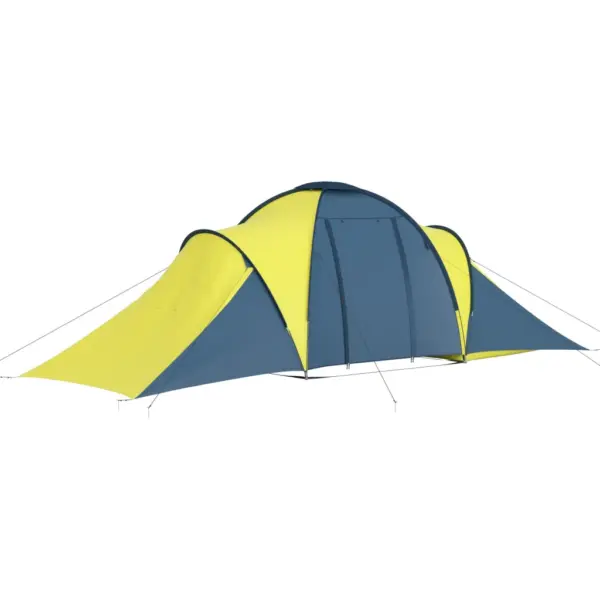 Matkatelk 6 inimesele, 2 sektsiooniga, sinine ja kollane, 576 x 235 x 190 cm – 3