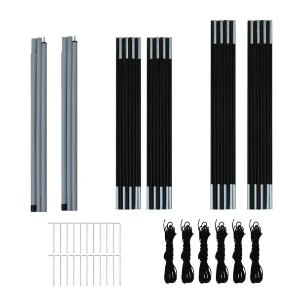 Matkatelk 6 inimesele 2 sektsiooniga, sinine ja roheline, 576 x 235 x 190 cm – 9