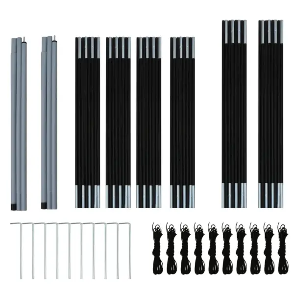 Suur matkatelk 9 inimesele, 3 magamisosa ja esik, tumesinine/sinine, 570 x 385 x 170 cm – 8