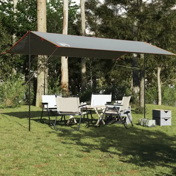 Matkavarikatus tuule- ja veekindel, hall ja oranž, 500 x 294 cm – 3