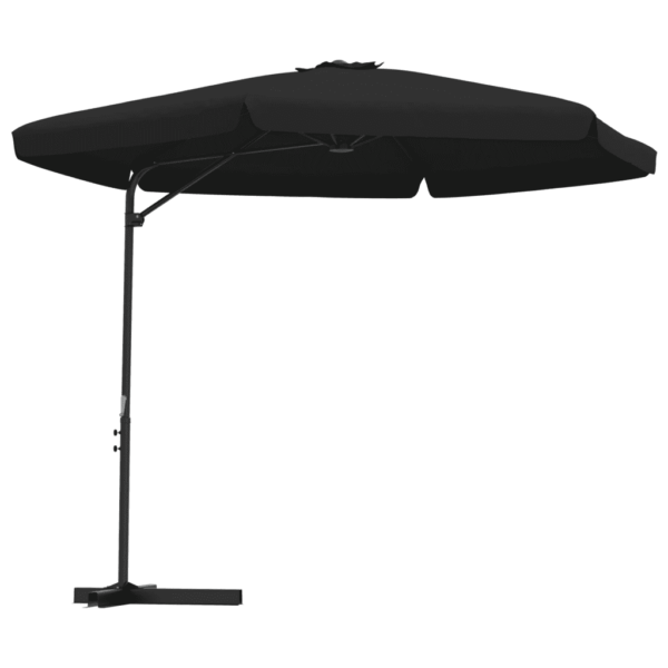 Aia päikesevari vändamehhanismiga, 300 cm, must, teraspostiga - 2