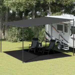 Telgimatt 400 x 400 cm, must HDPE, hingav ja vett läbilaskev