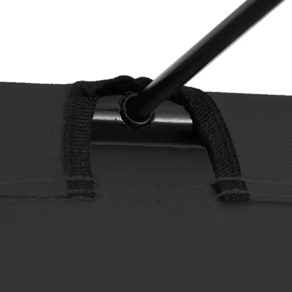 Matkavoodi õues magamiseks, must, 600D oxford-kangas ja teras, 180 x 60 x 19 cm – 4
