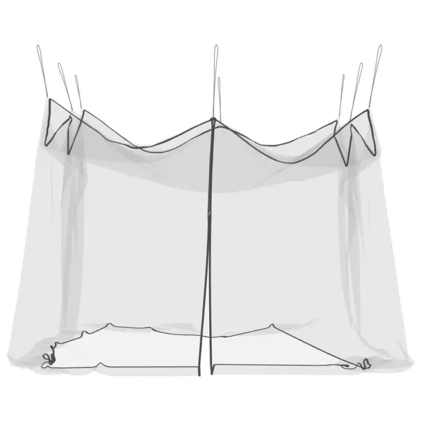 Ristkülikukujuline õuesääsevõrk 220 silmaga, must, 300 x 300 x 250 cm – 4