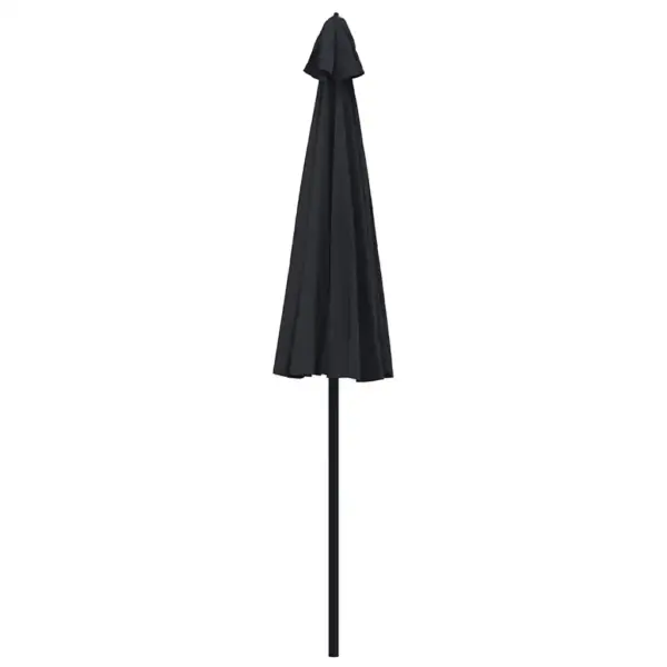 Must päikesevari alumiiniumpostiga ja vändasüsteemiga, 270 cm – 4