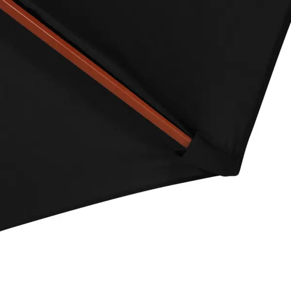 Must päikesevari puidust postiga, 300 cm, tuulutusavaga – 4
