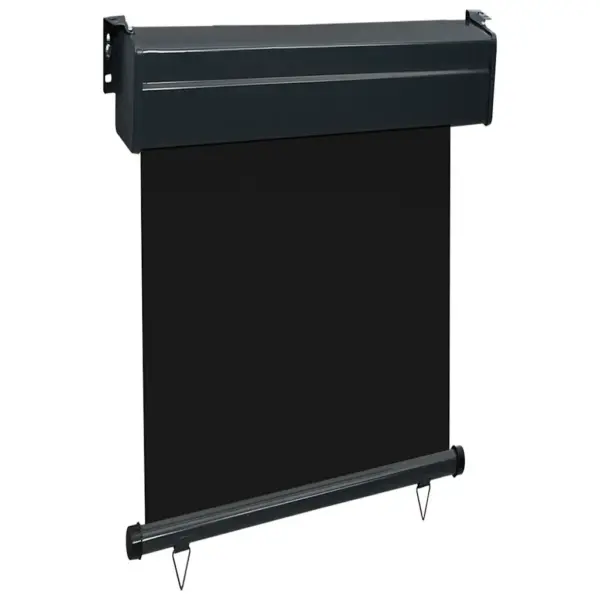 Rõdu külgsein ruloo, UV- ja veekindel, must, 65 x 250 cm – 3