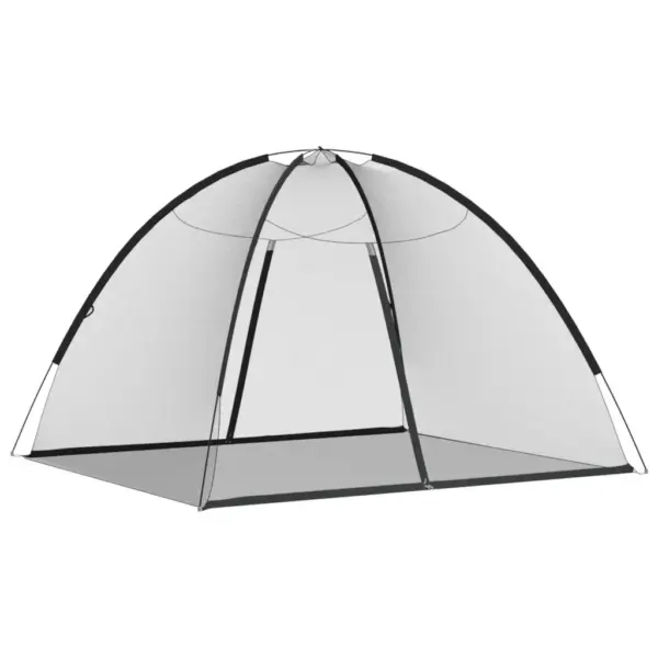 Must mongoolia stiilis voodisääsevõrk kahe lukuga ustega, 200 x 180 x 135 cm – 2