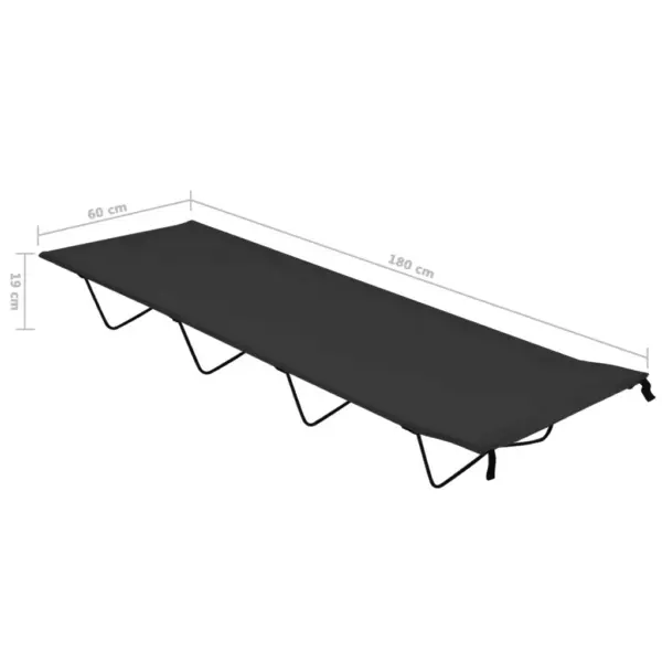 Matkavoodid 2 tk, must 600D oxford-kangas ja teras, 180 x 60 x 19 cm – 7