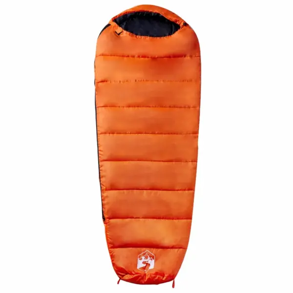Muumia magamiskott täiskasvanutele, 3 hooaega, oranž-must, 215 x 85 cm – 2