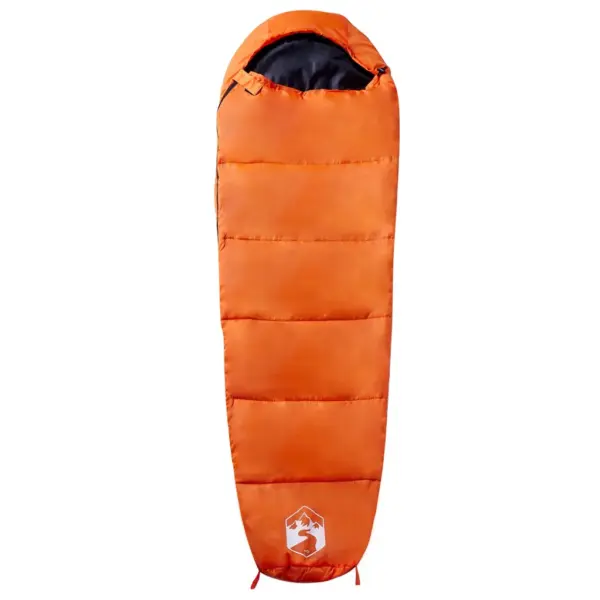 3-hooajaga muumia magamiskott täiskasvanutele, oranž-must, 180 x 63 cm – 2