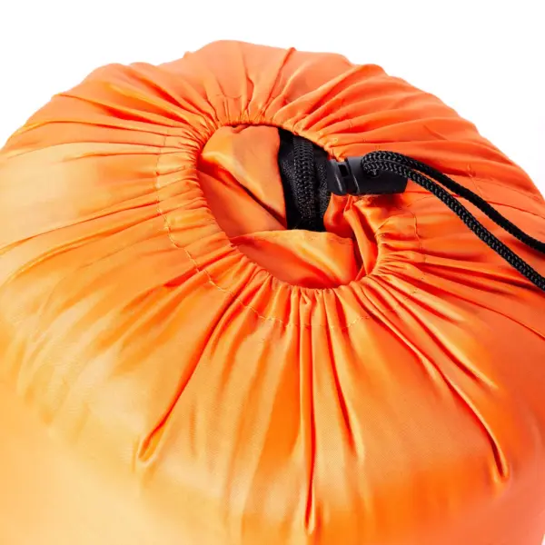 Muumia stiilis täiskasvanute magamiskott matkamiseks, oranž-must, 3-hooajaline, 180 x 62 cm – 3