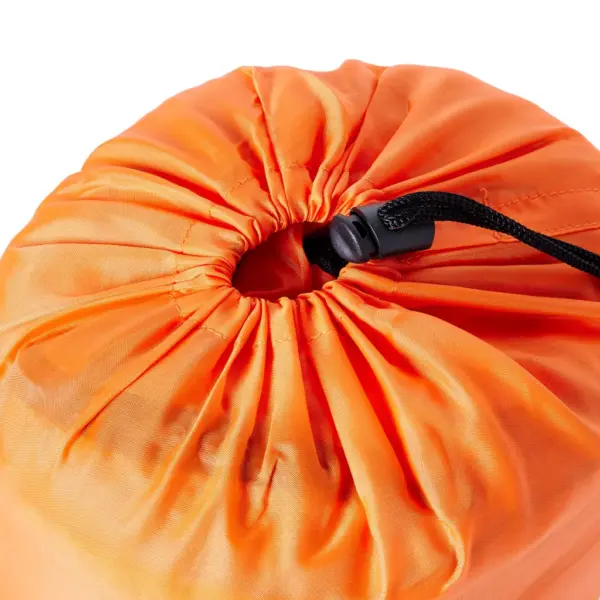 Muumia stiilis täiskasvanute magamiskott matkamiseks, 3 hooajaks, oranž/must, 207 x 70 cm – 3