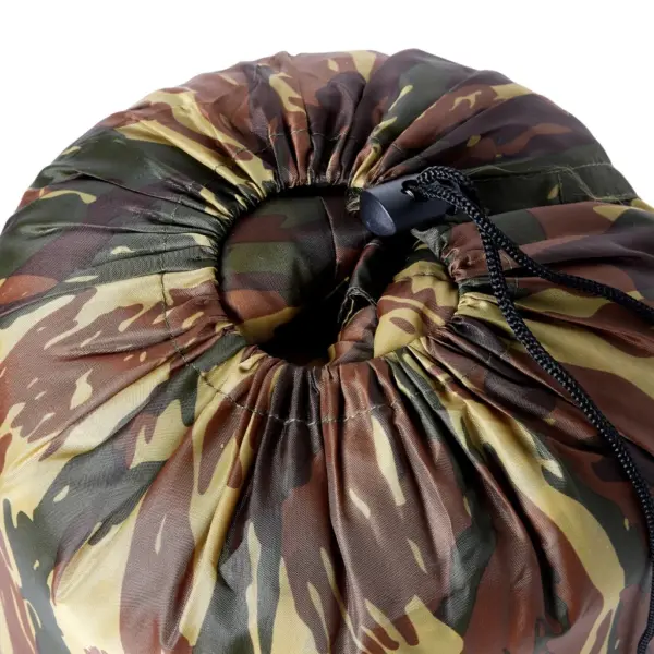 Muumia kujuga täiskasvanute magamiskott matkamiseks, kamuflaaž, 3-hooajane, 208 x 72 cm – 3