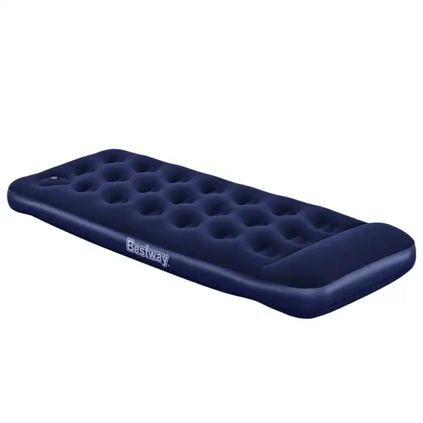 Bestway ühekohaline õhkmadrats sisseehitatud jalgpumbaga, tumesinine, 185 x 76 x 28 cm – 8