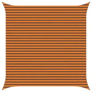 UV-kindel kandiline päikesepuri, oranž ja pruun, 4,5 x 4,5 m, 100% Oxford-polüester