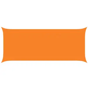 Ristkülikukujuline oranž päikesepuri, UV-kindel Oxford-polüester, 6 x 2,5 m