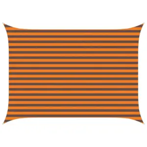 Ristkülikukujuline päikesepuri, oranž ja pruun, 3,5 x 2,5 m, 100% Oxford-polüester