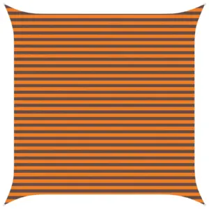Kandiline päikesepuri UV-kindel, oranž ja pruun, 4 x 4 m, 100% polüester Oxford