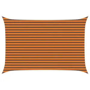 Ristkülikukujuline päikesepuri, oranž ja pruun, 4,5 x 3 m, 100% polüester Oxford