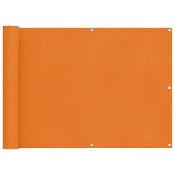 Rõdu privaatsuskate veekindlast PU-kattega Oxford-kangast, oranž, UV-kindel, alumiiniumist augudega, 75 x 200 cm - 2