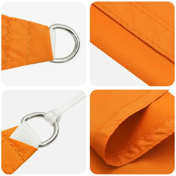 UV- ja veekindel oranž päikesepuri, 6 x 2 m, polüester-oxford – 4