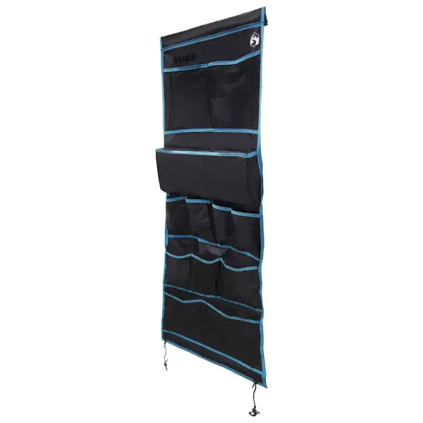 Oxford-kangast hoiukott telkimisvarustusele, must ja sinine, 161 x 58,5 cm - 2