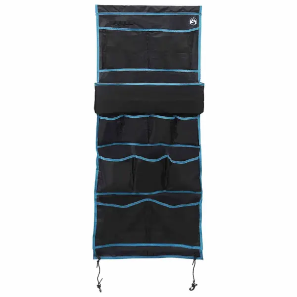 Oxford-kangast hoiukott telkimisvarustusele, must ja sinine, 161 x 58,5 cm - 6