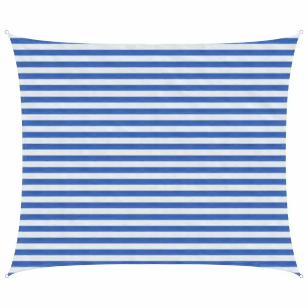 Päikesepuri terrassile ja aeda, sinine-valge HDPE, ristkülik, 2,5 x 4 m – 2