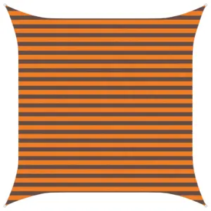 Kandiline päikesepuri 3 x 3 m, oranž-pruun, Oxford-polüester